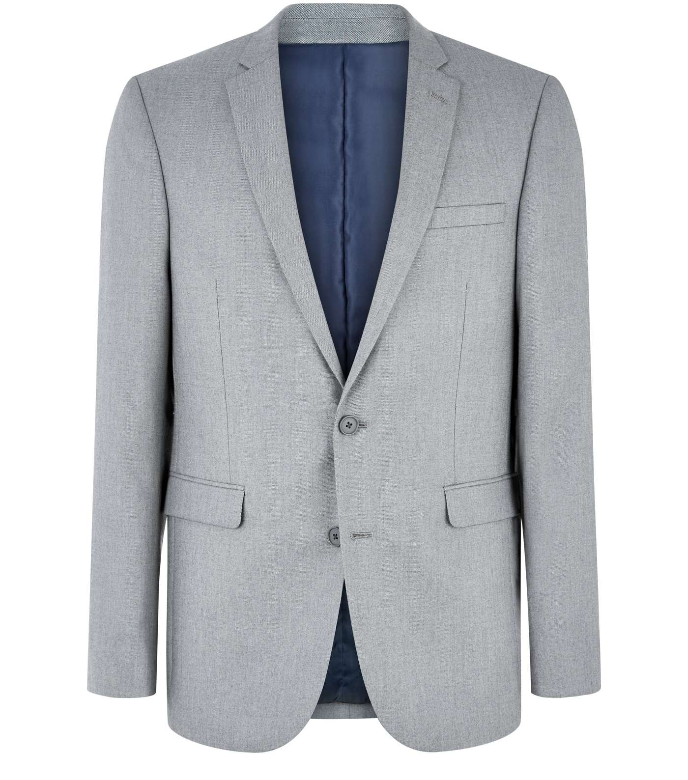 Grey Slim Fit Suit Jacket  Image 4