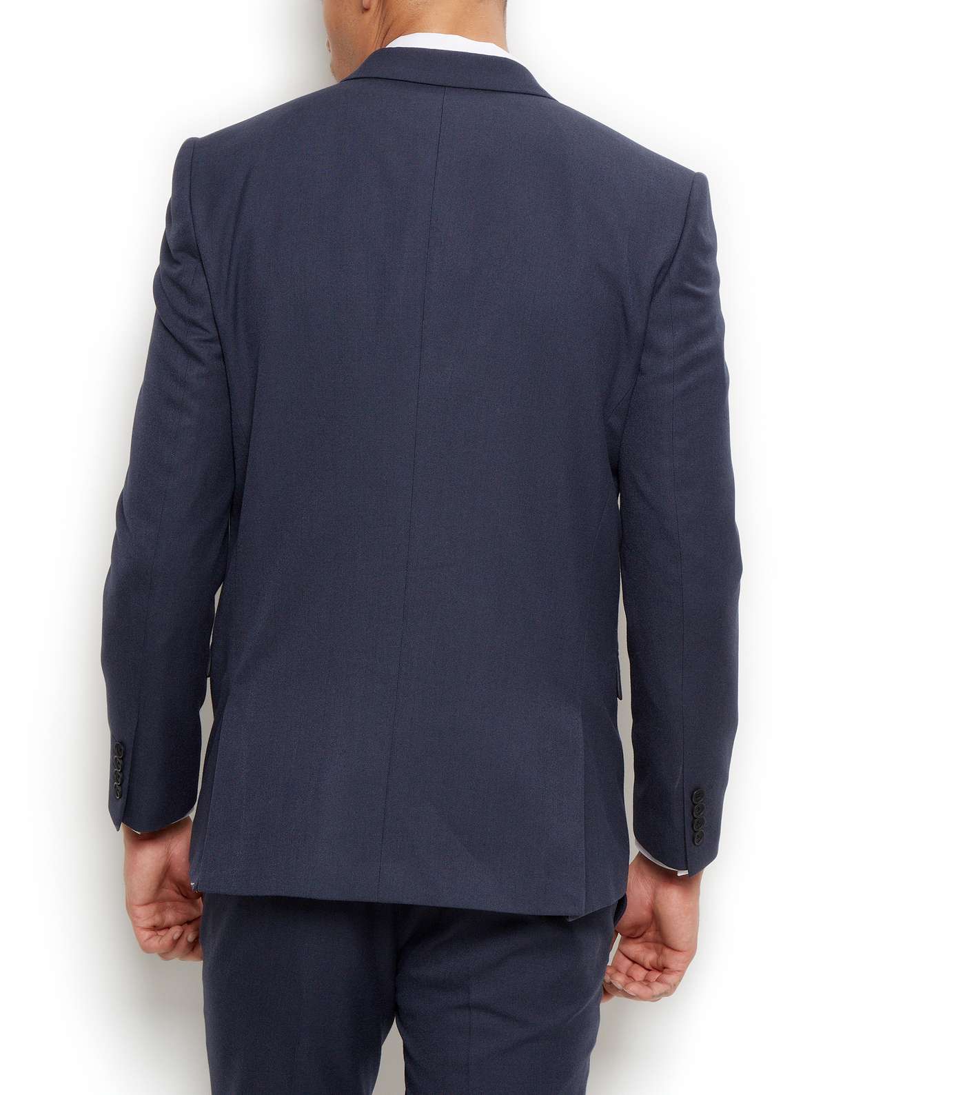 Blue Slim Fit Suit Jacket  Image 3