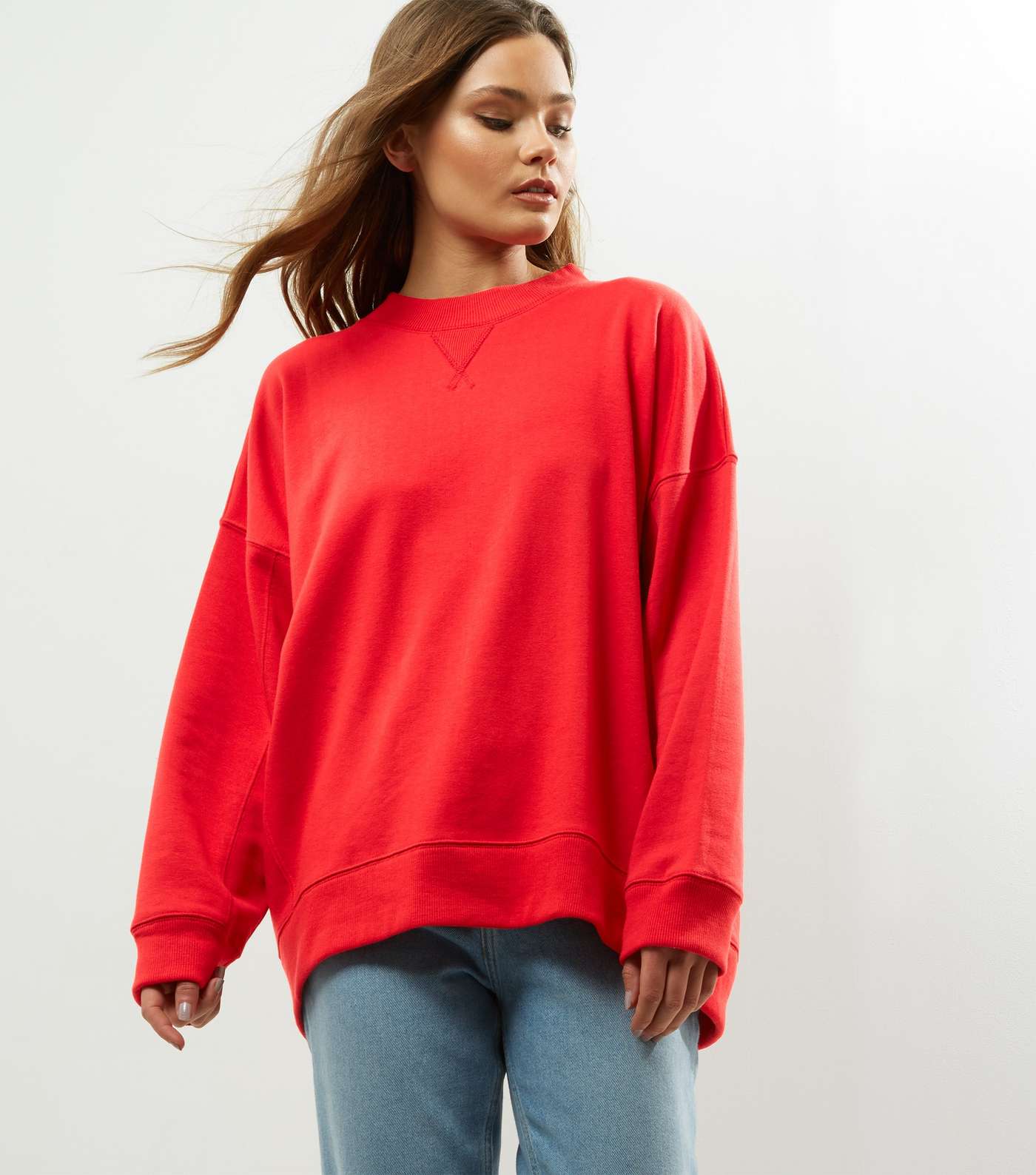 Red Balloon Sleeve Sweater 