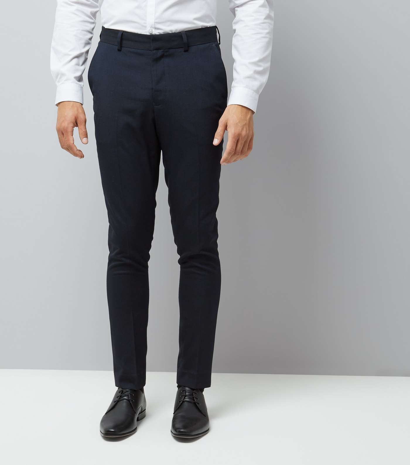 Blue Skinny Suit Trousers