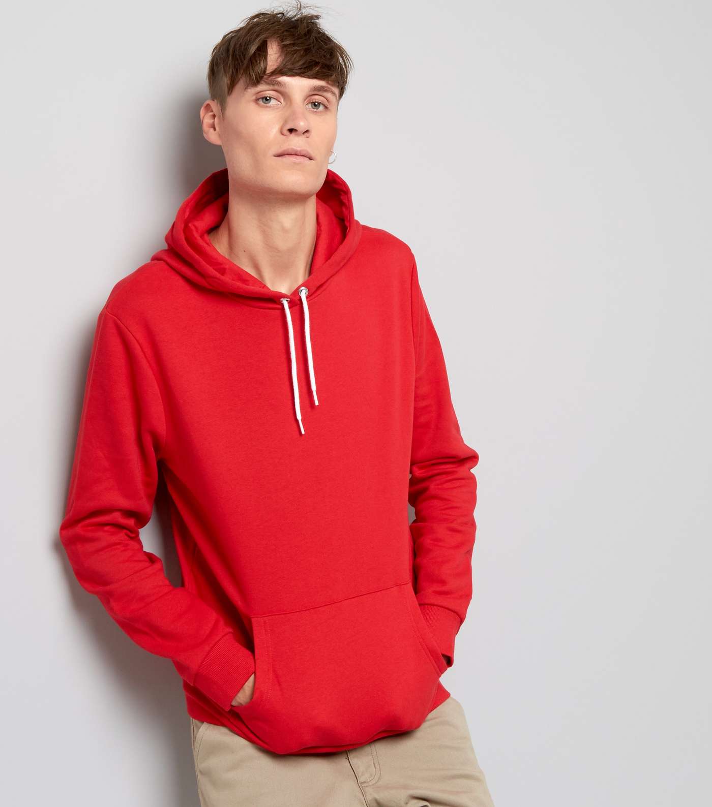 Red Pocket Front Hoodie