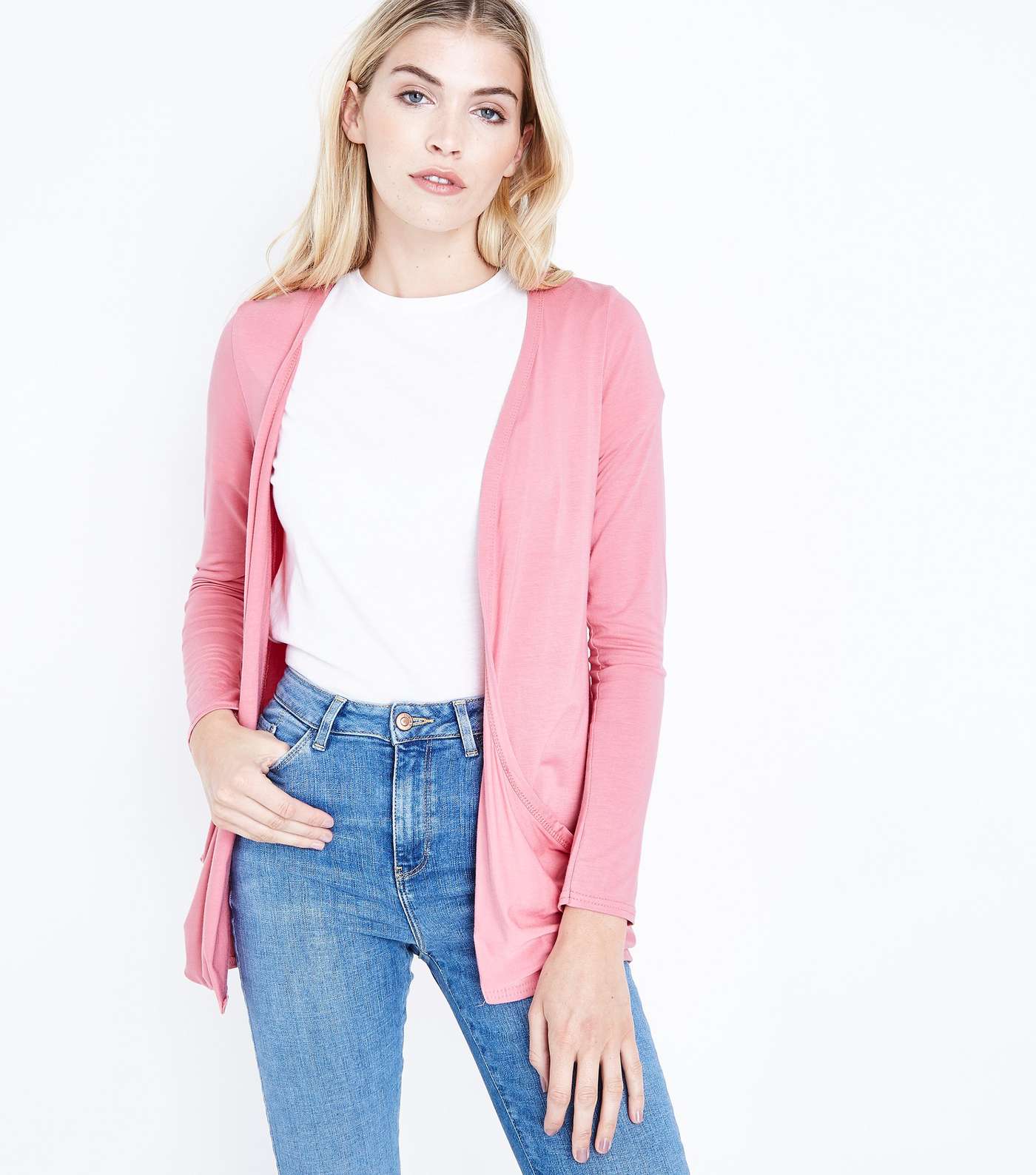 Coral Double Pocket Cardigan