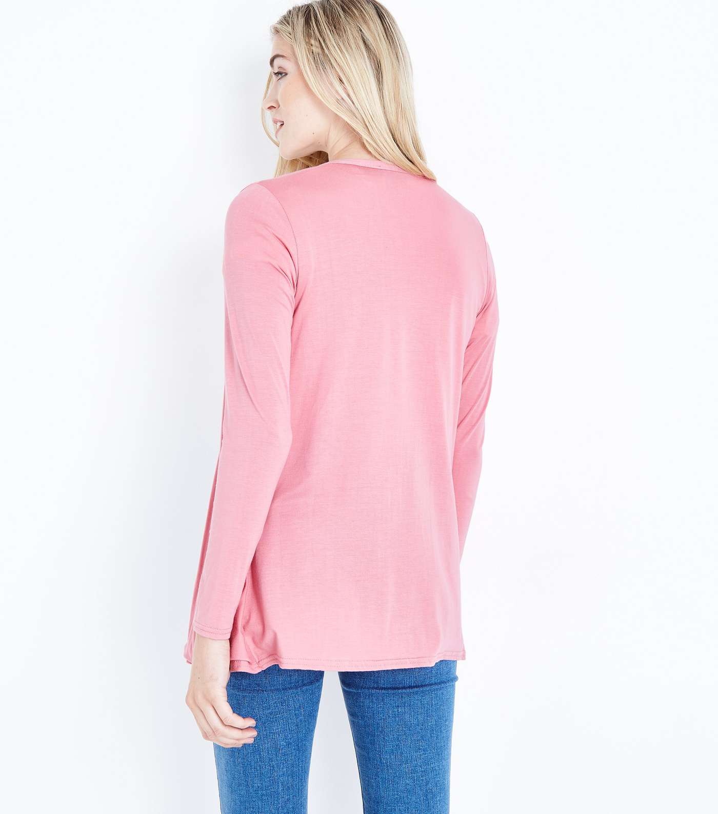 Coral Double Pocket Cardigan Image 3