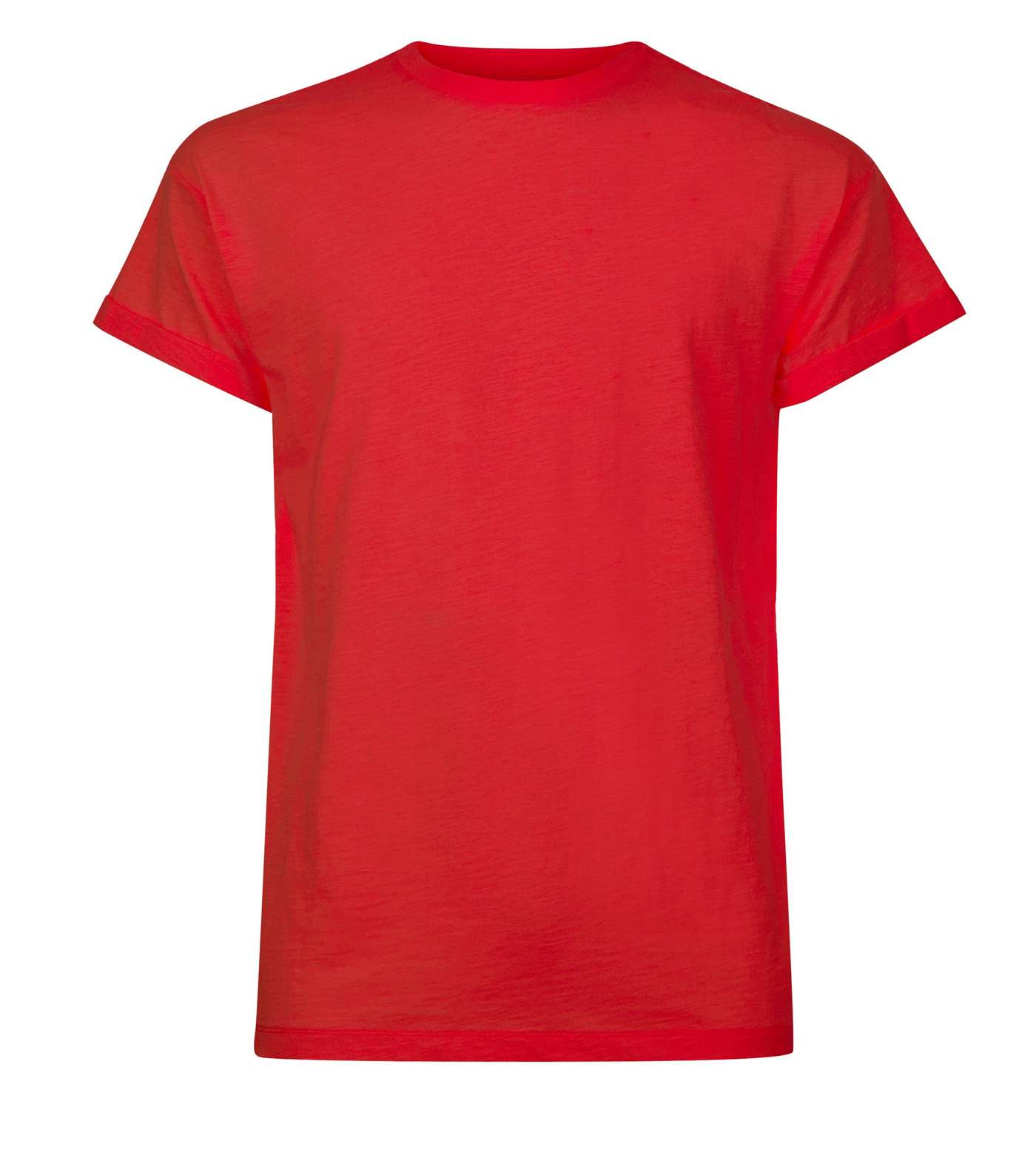 Red Cotton Short Sleeve T-Shirt Image 4