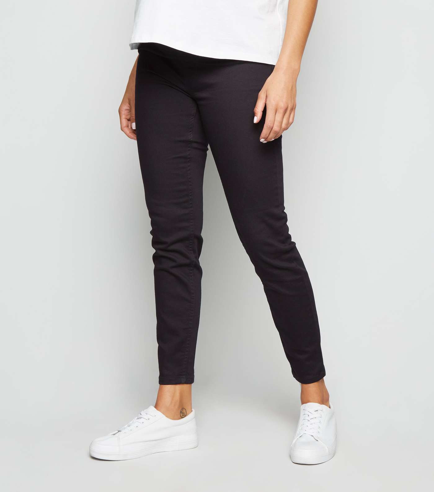 Maternity Black Over Bump Jeggings Image 2