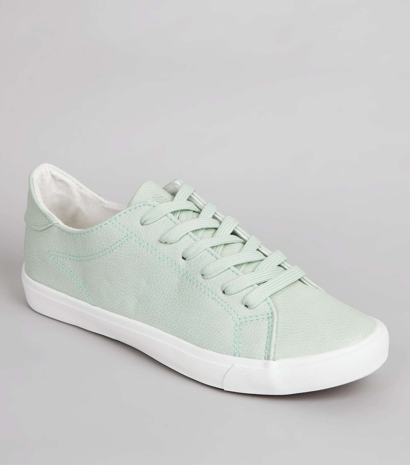 Mint Green Lace Up Trainers