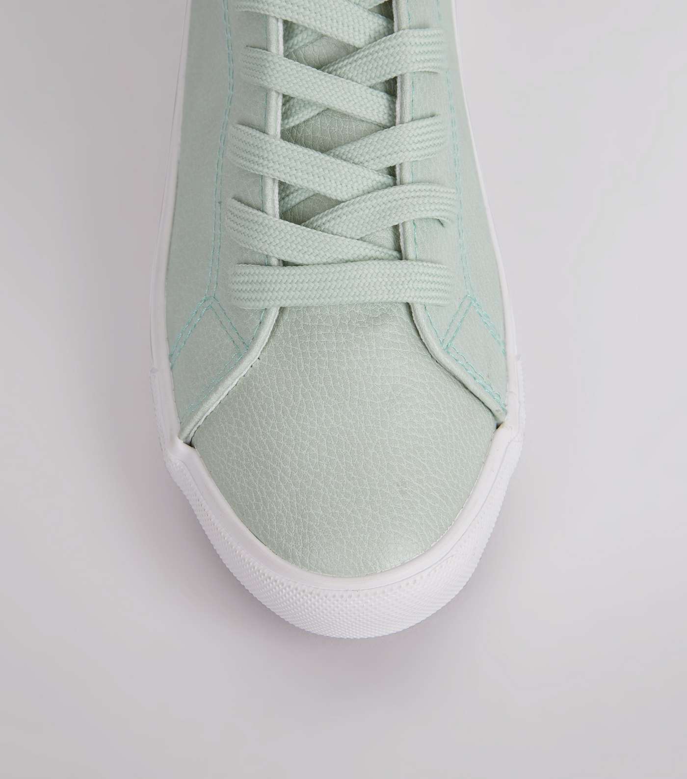 Mint Green Lace Up Trainers Image 5