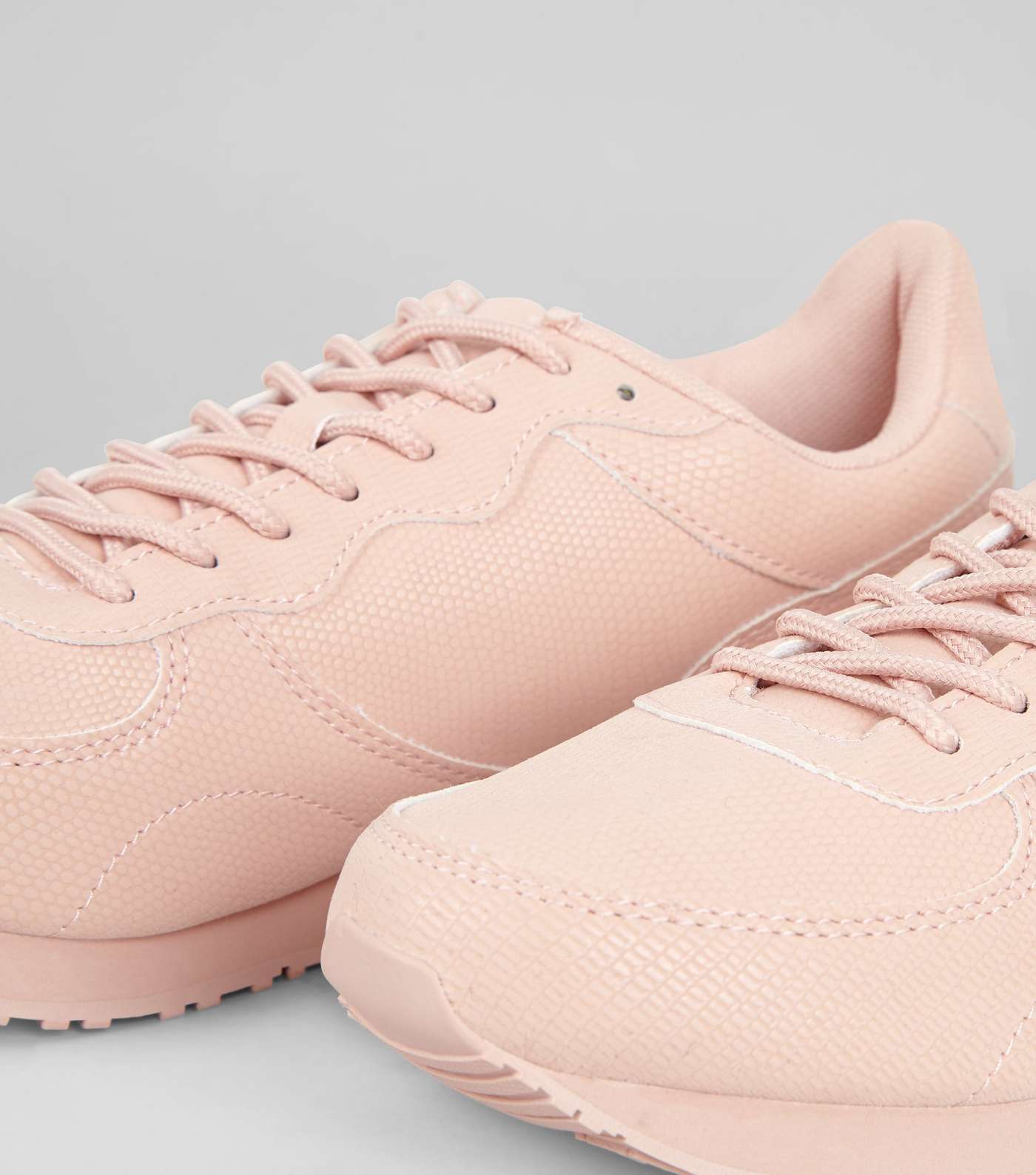 Pink Snakeskin Texture Trainers Image 5