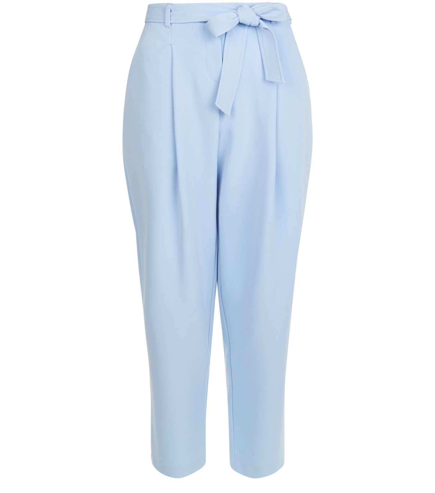 Pale Blue Tie Waist Trousers  Image 4