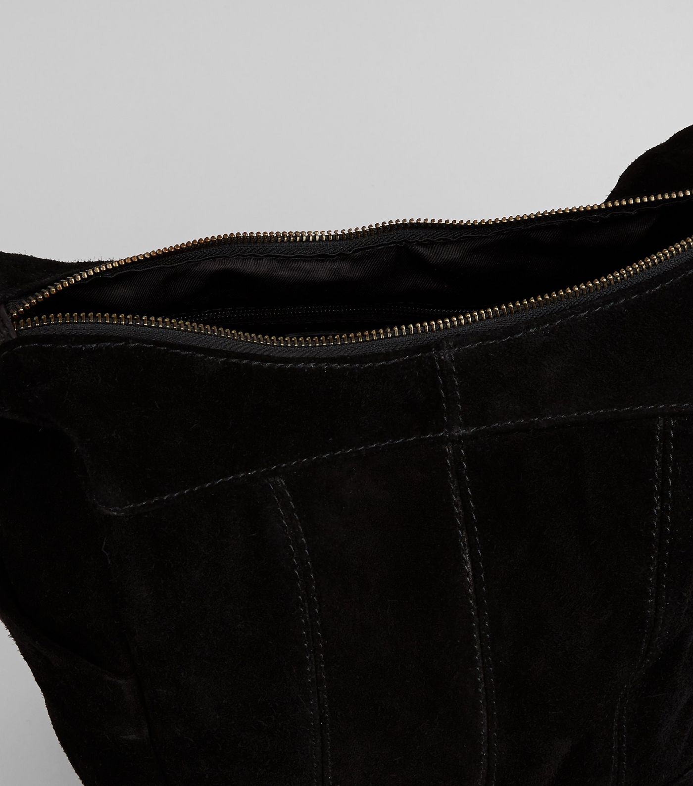 New Look Black Suede Hobo Backpack Purse Saving Deals New Look Black Suede Hobo Backpack