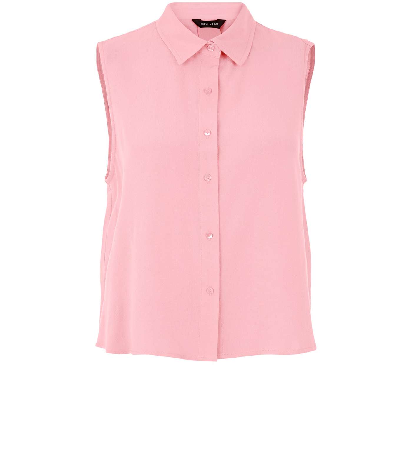 Pink Sleeveless Shirt Image 4