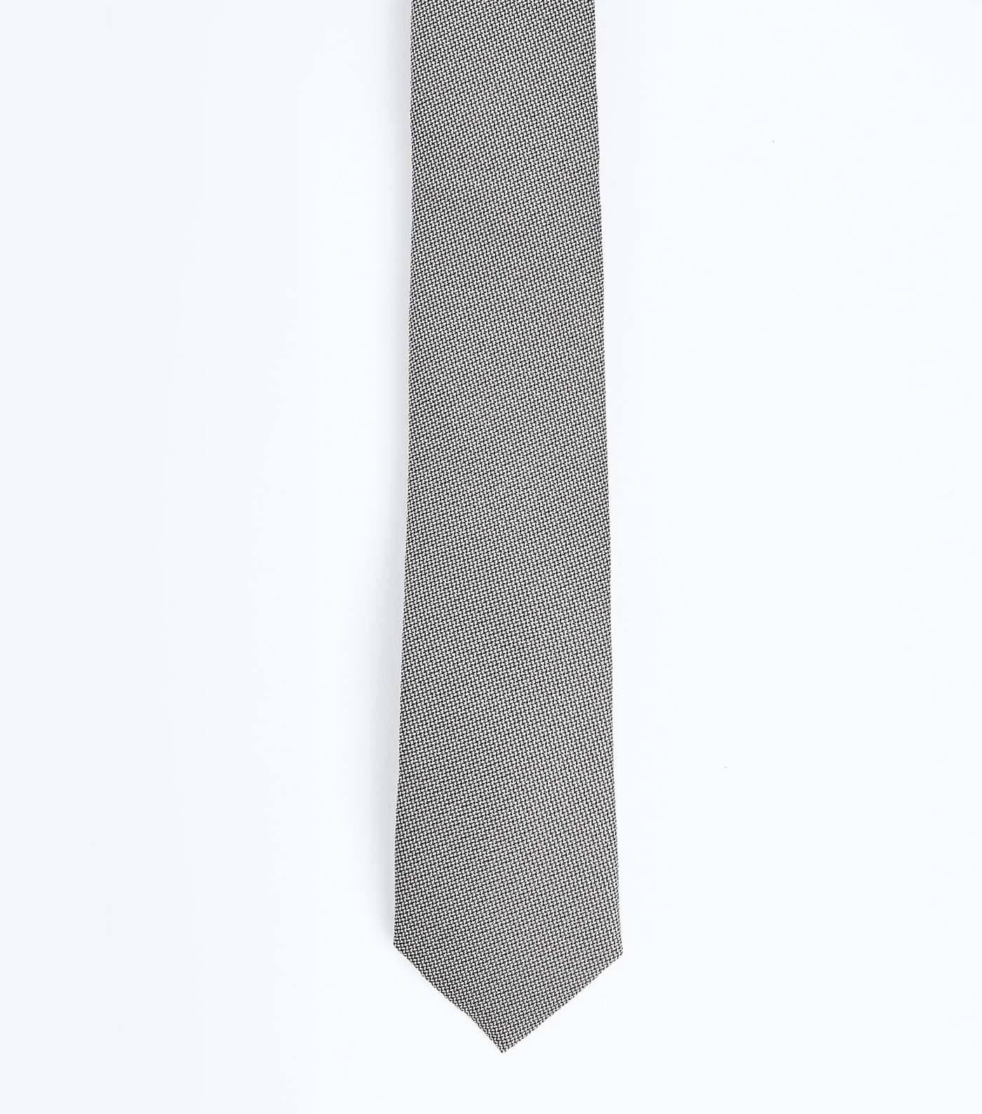 Silver Metallic Skinny Tie