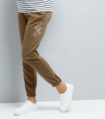 girl joggers khaki