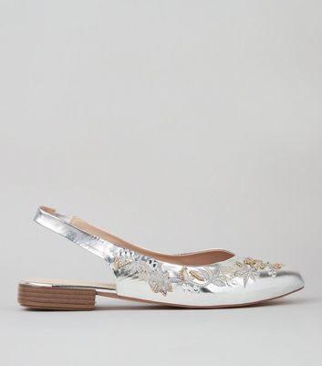 metallic ballet pumps