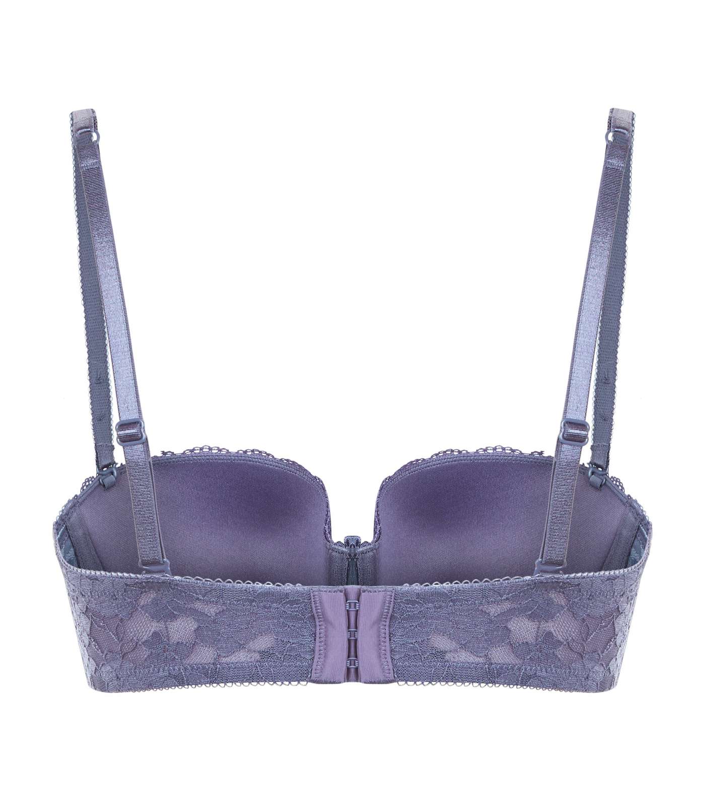 Lilac Lace Strapless Bra Image 5