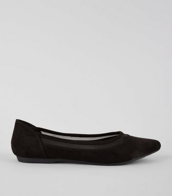 mesh ballet pumps