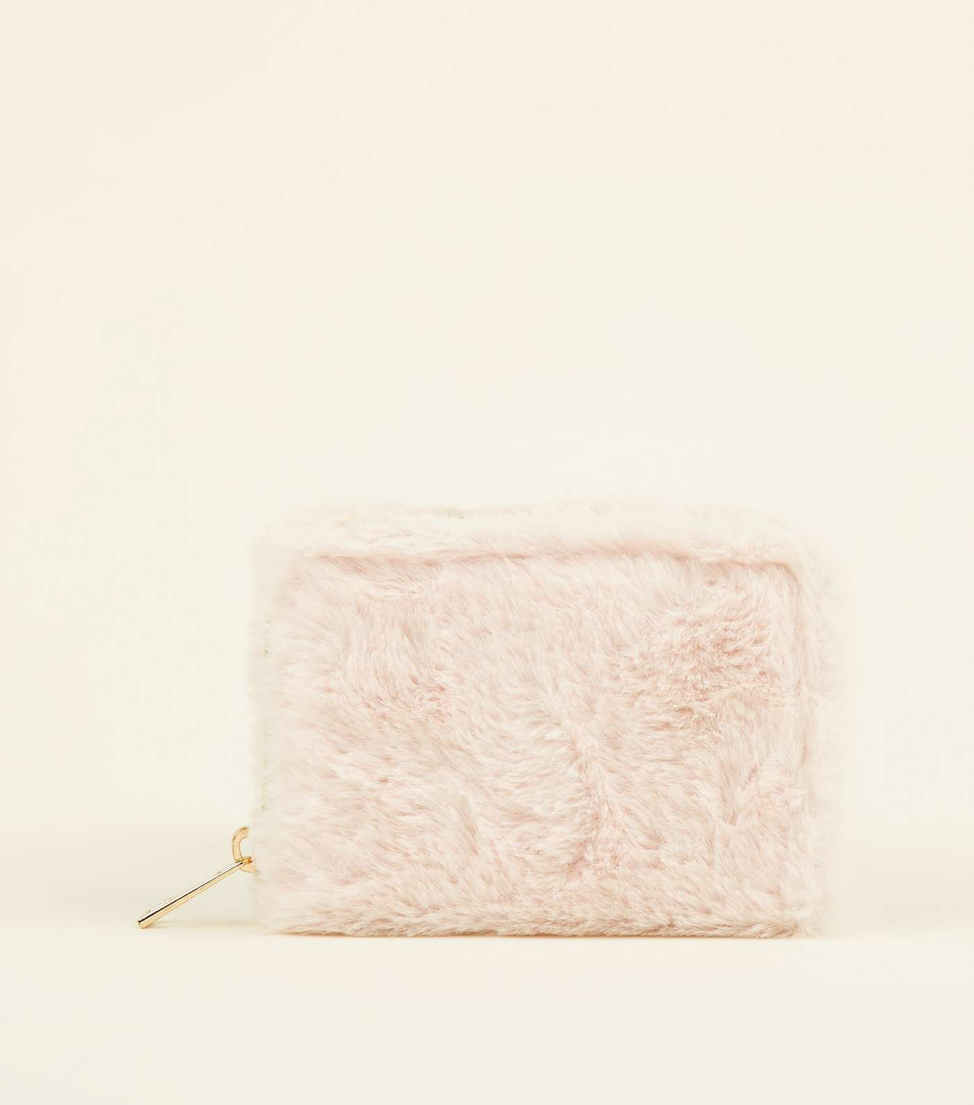 Pink Faux Fur Card Holder