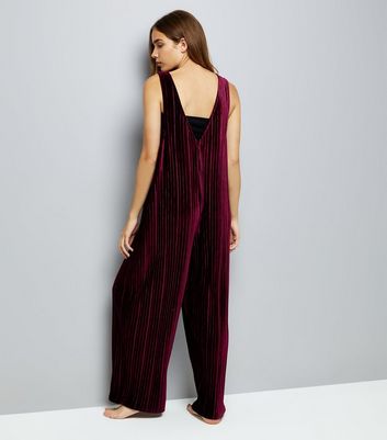 new look purple jumpsuit