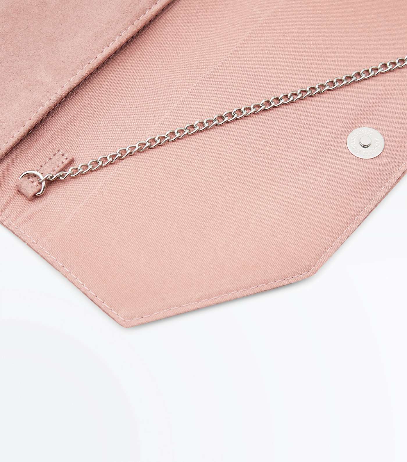 Nude Chain Strap Envelope Clutch Bag Image 5