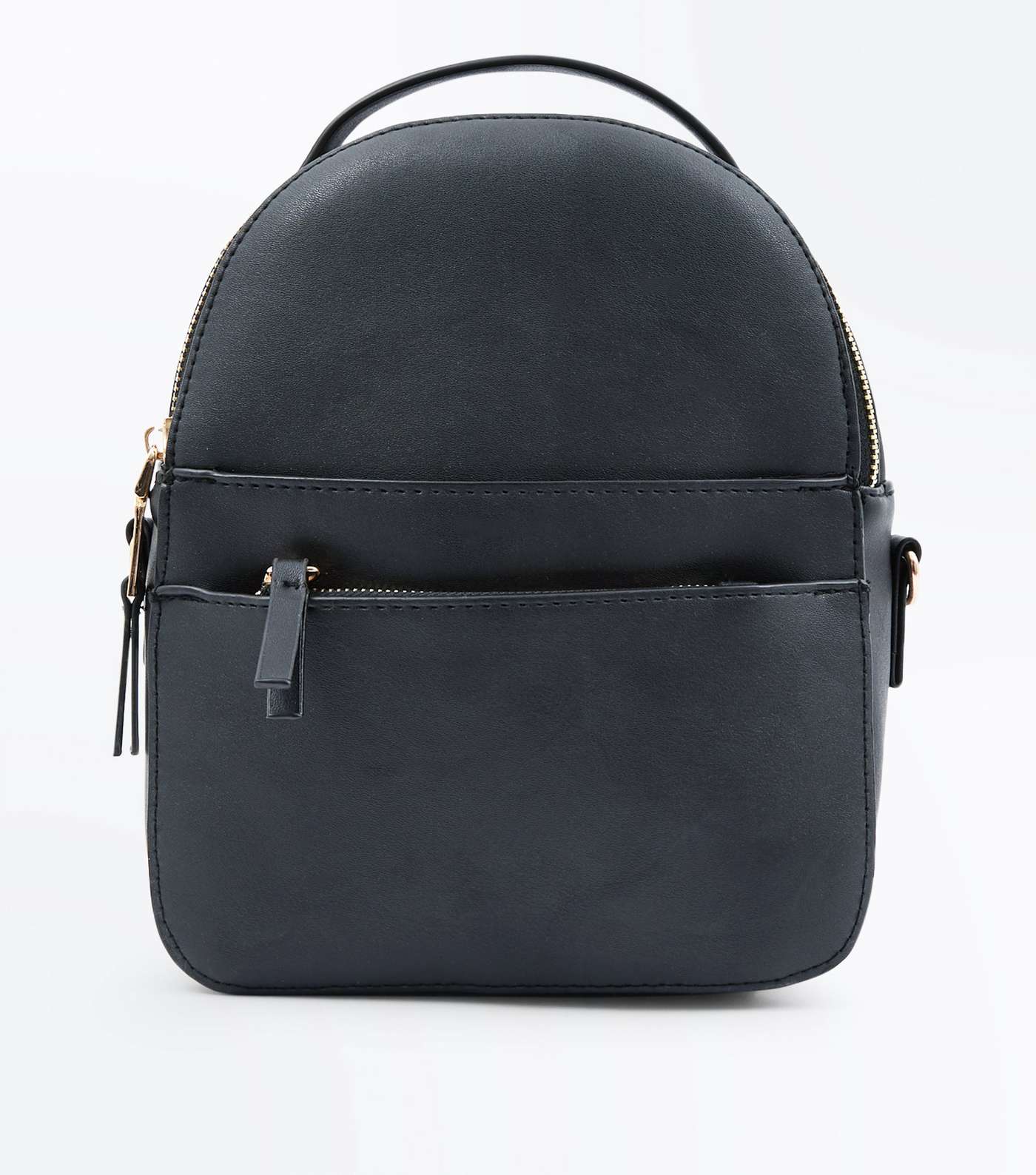 Black Convertible Strap Micro Backpack