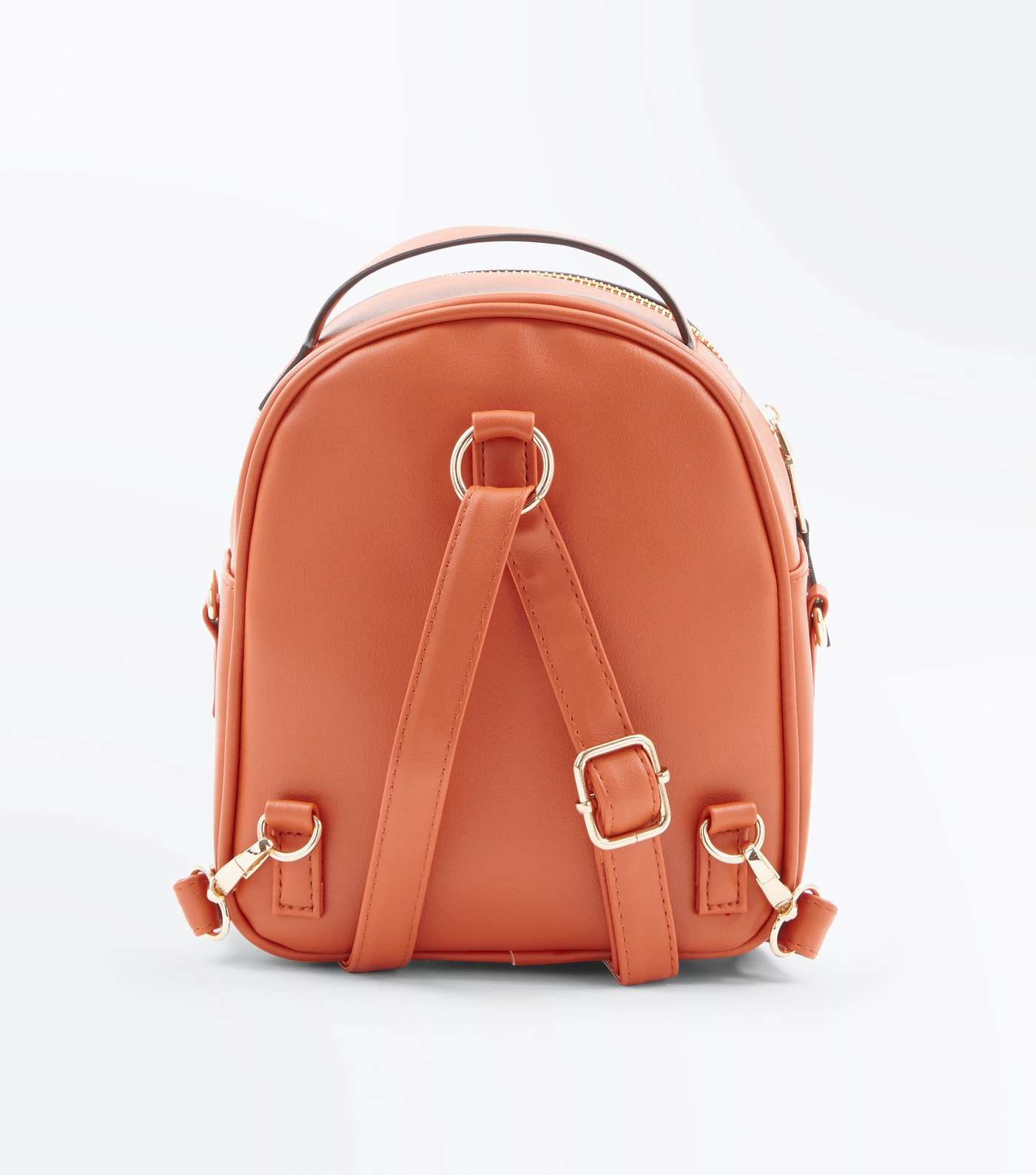 Orange Convertible Strap Micro Backpack Image 4