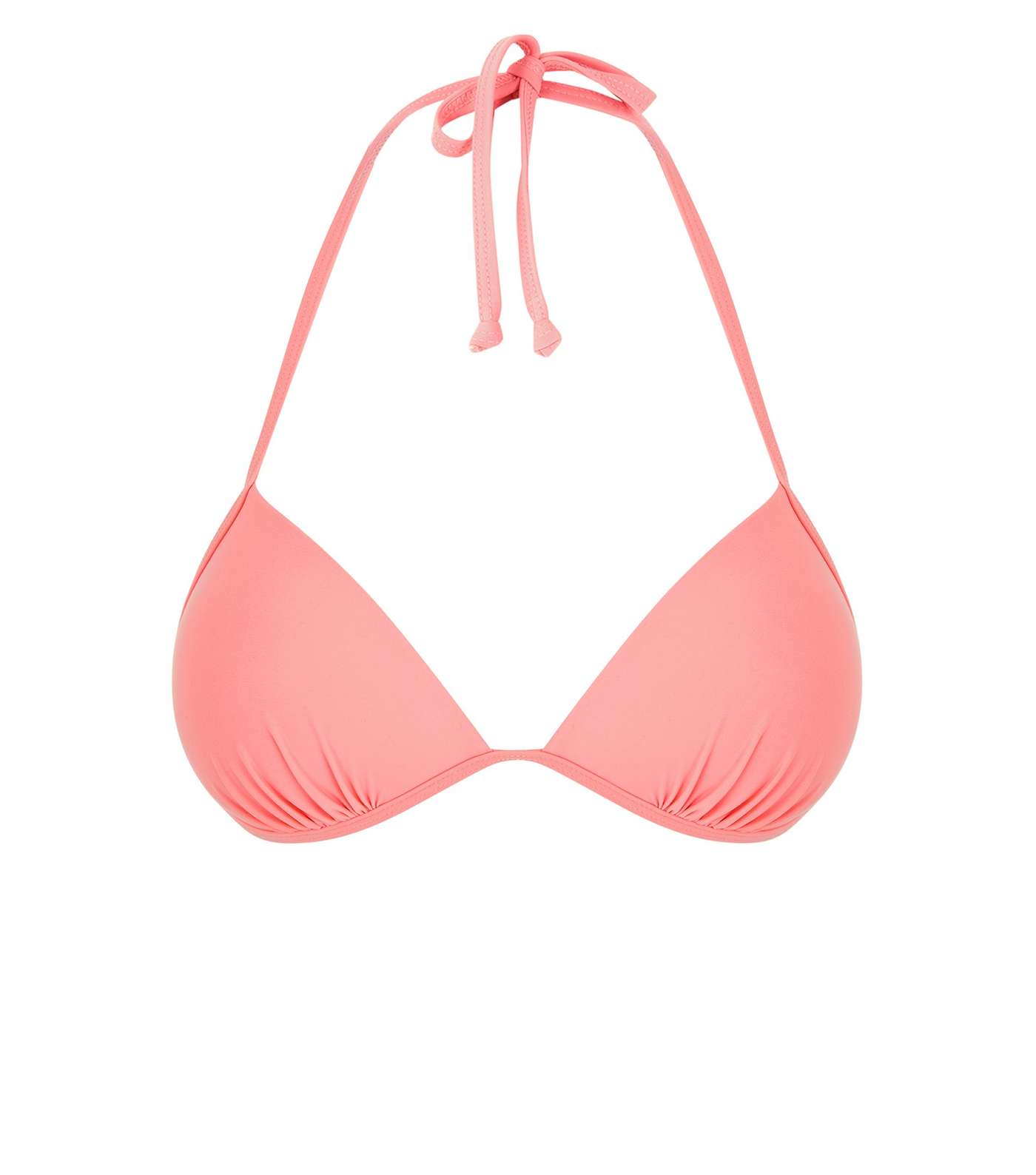 Pink Moulded Triangle Bikini Top  Image 4