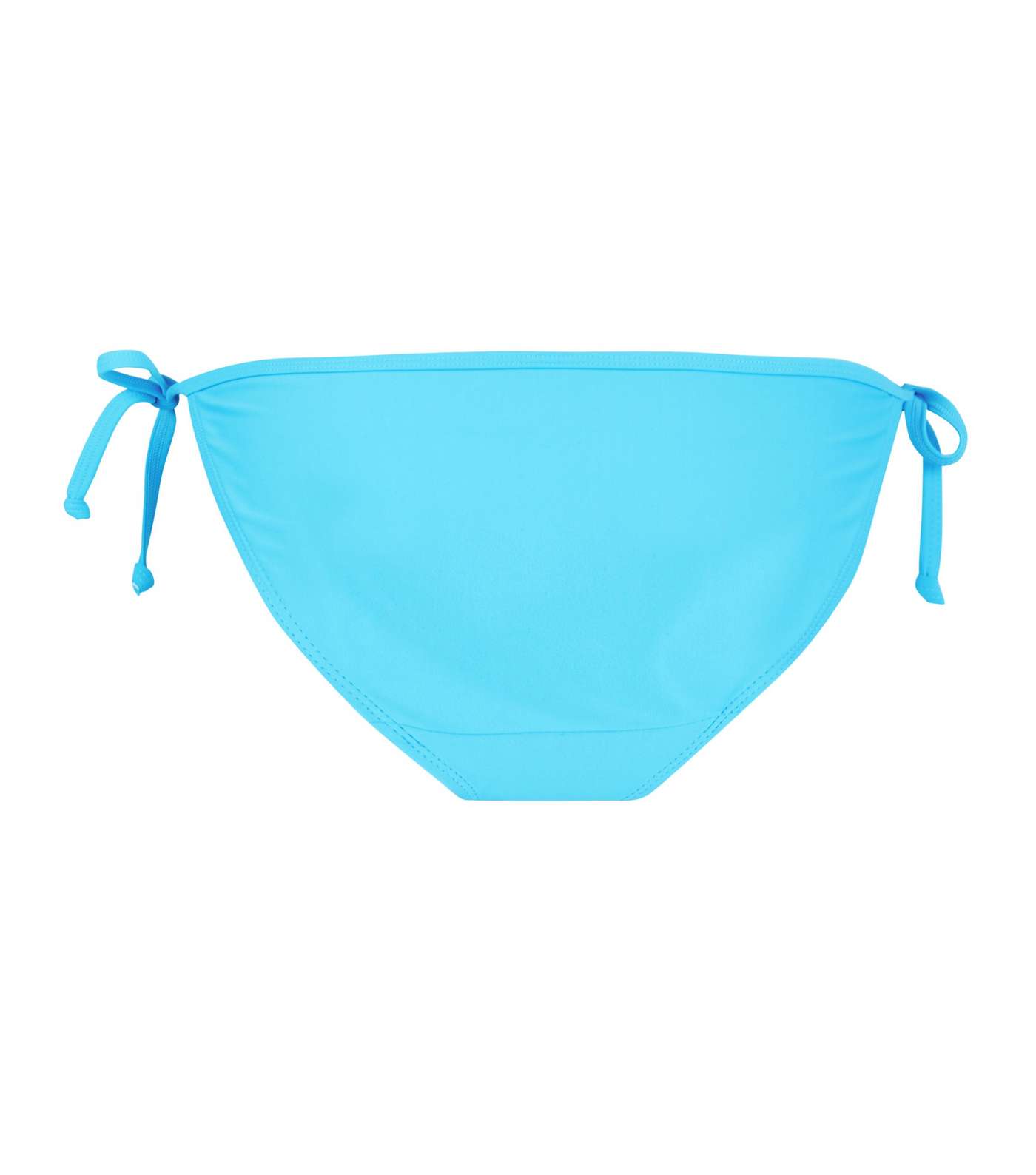 Bright Blue Tie Side Bikini Bottoms Image 5