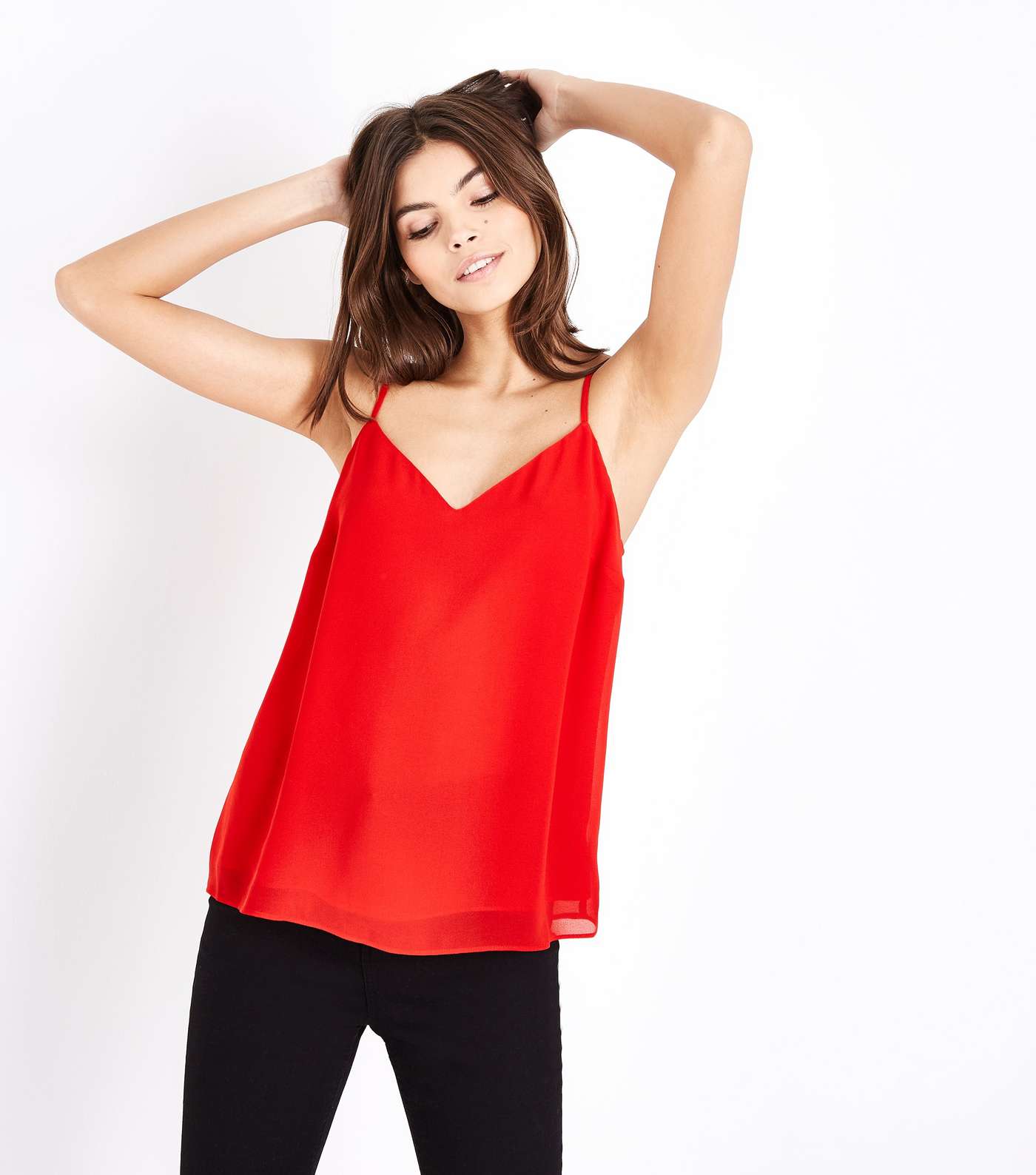 Red Strappy Back Cami