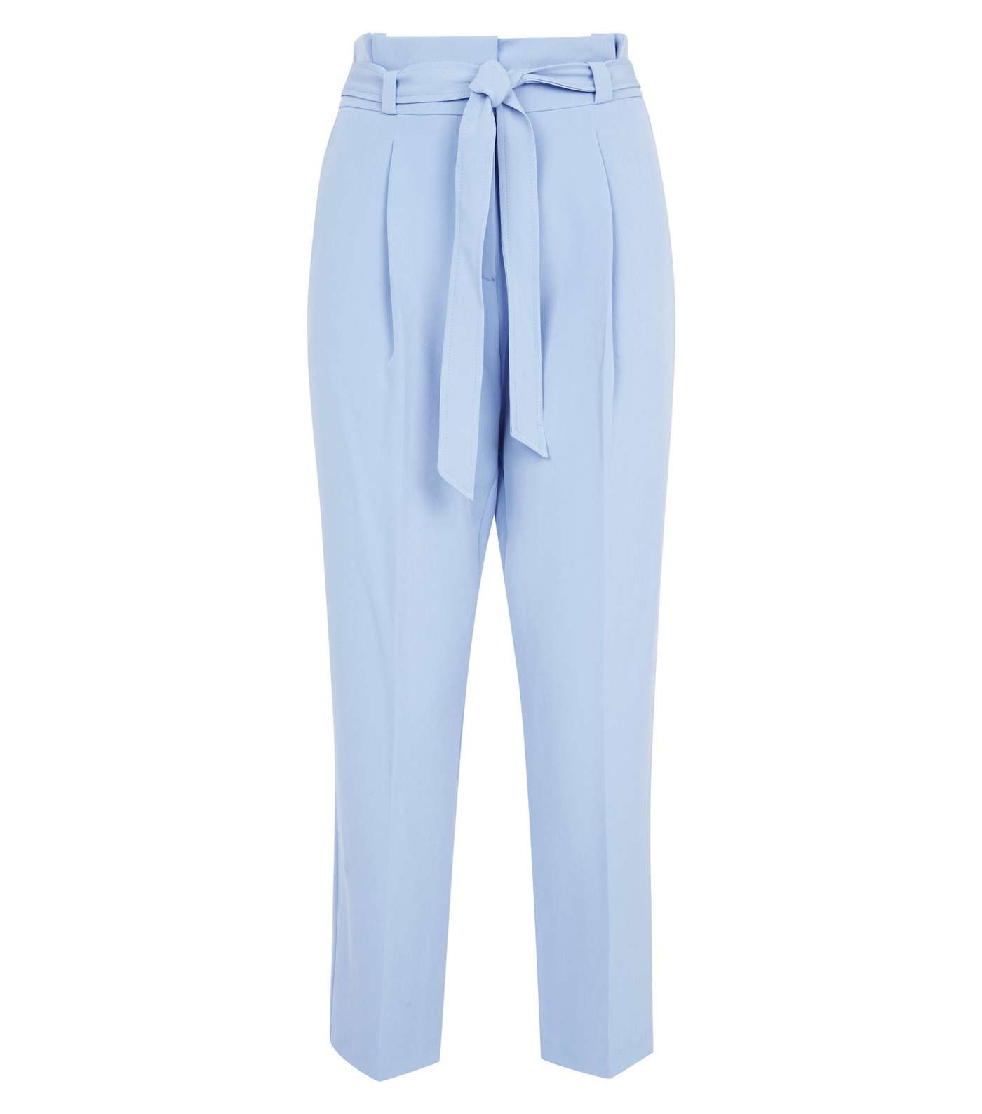 Pale Blue Paperbag Trousers Image 4