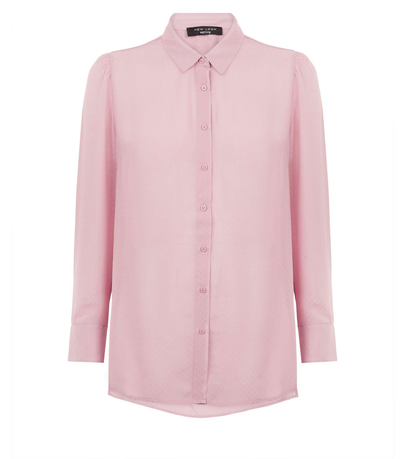 Petite Pale Pink Step Hem Chiffon Shirt Image 4