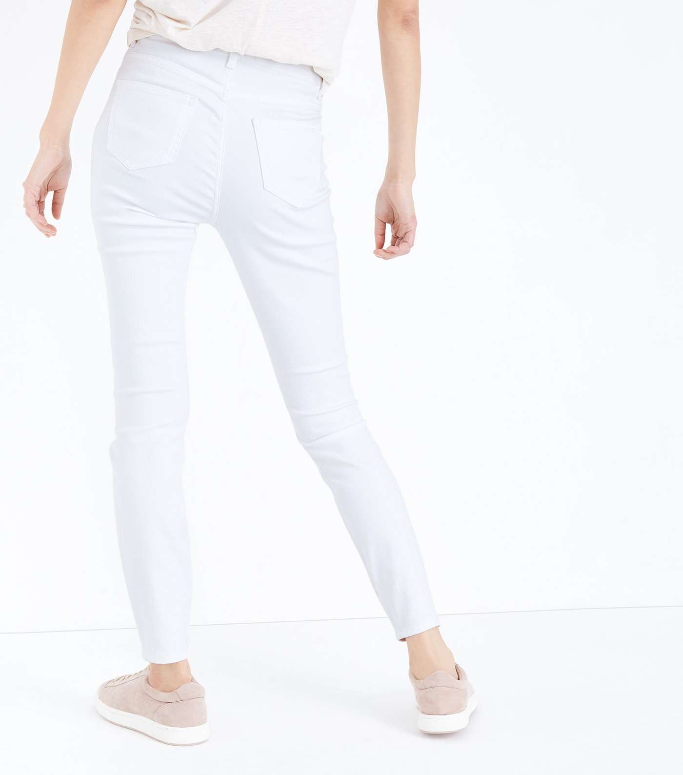 White High Rise Super Skinny Dahlia Jeans Image 3