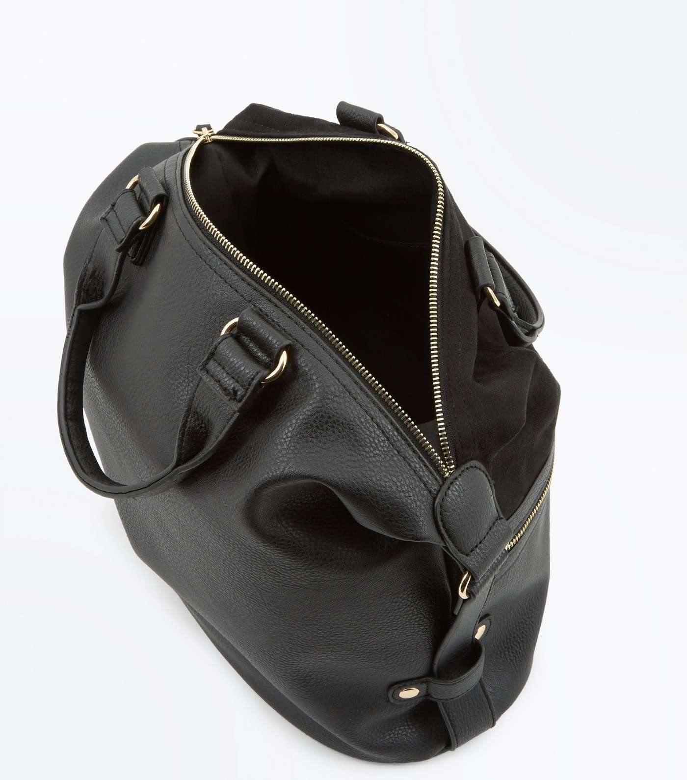 Black Slouchy Bowler Bag Image 5