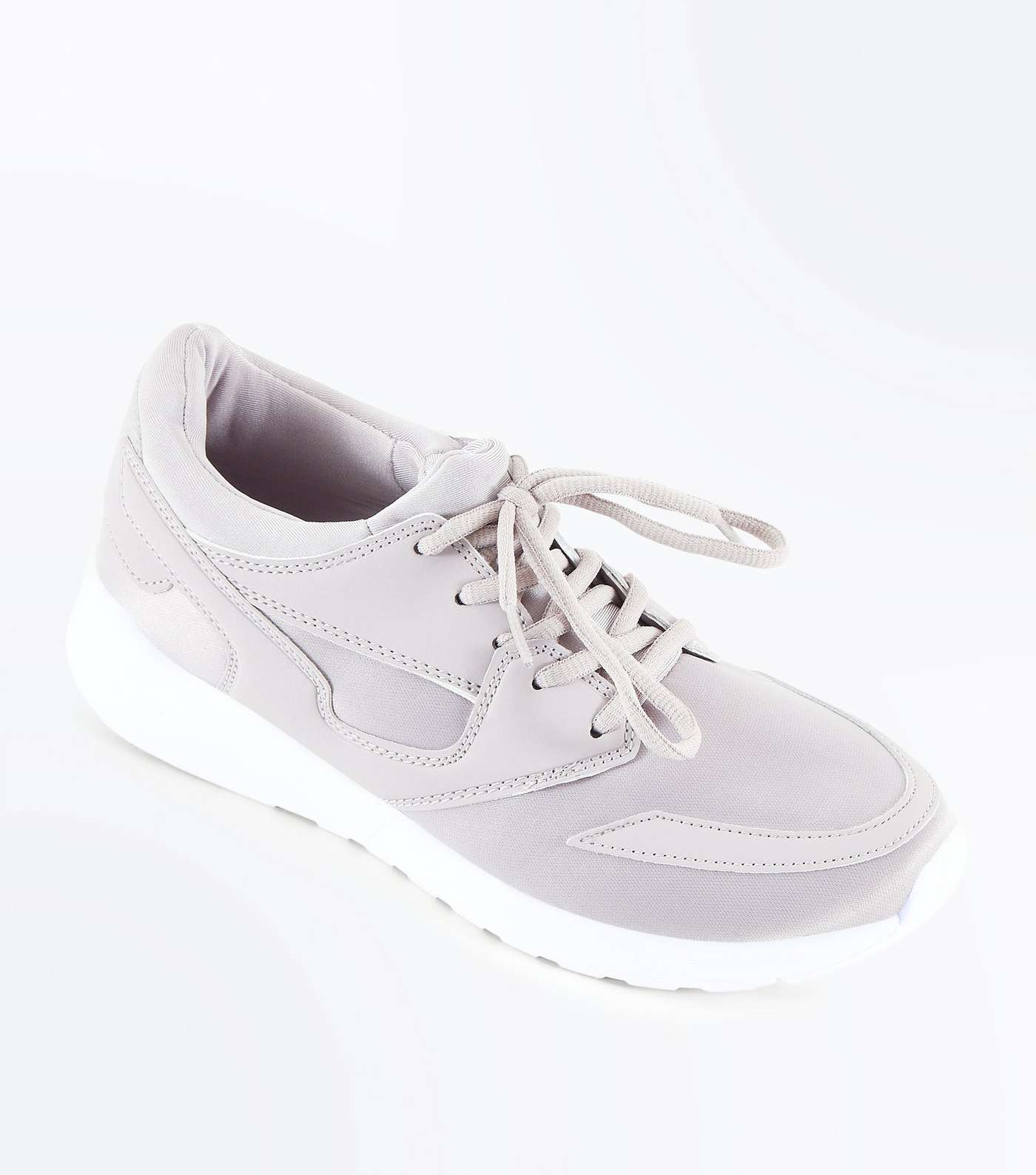 Lilac Panelled Chunky Sole Trainers