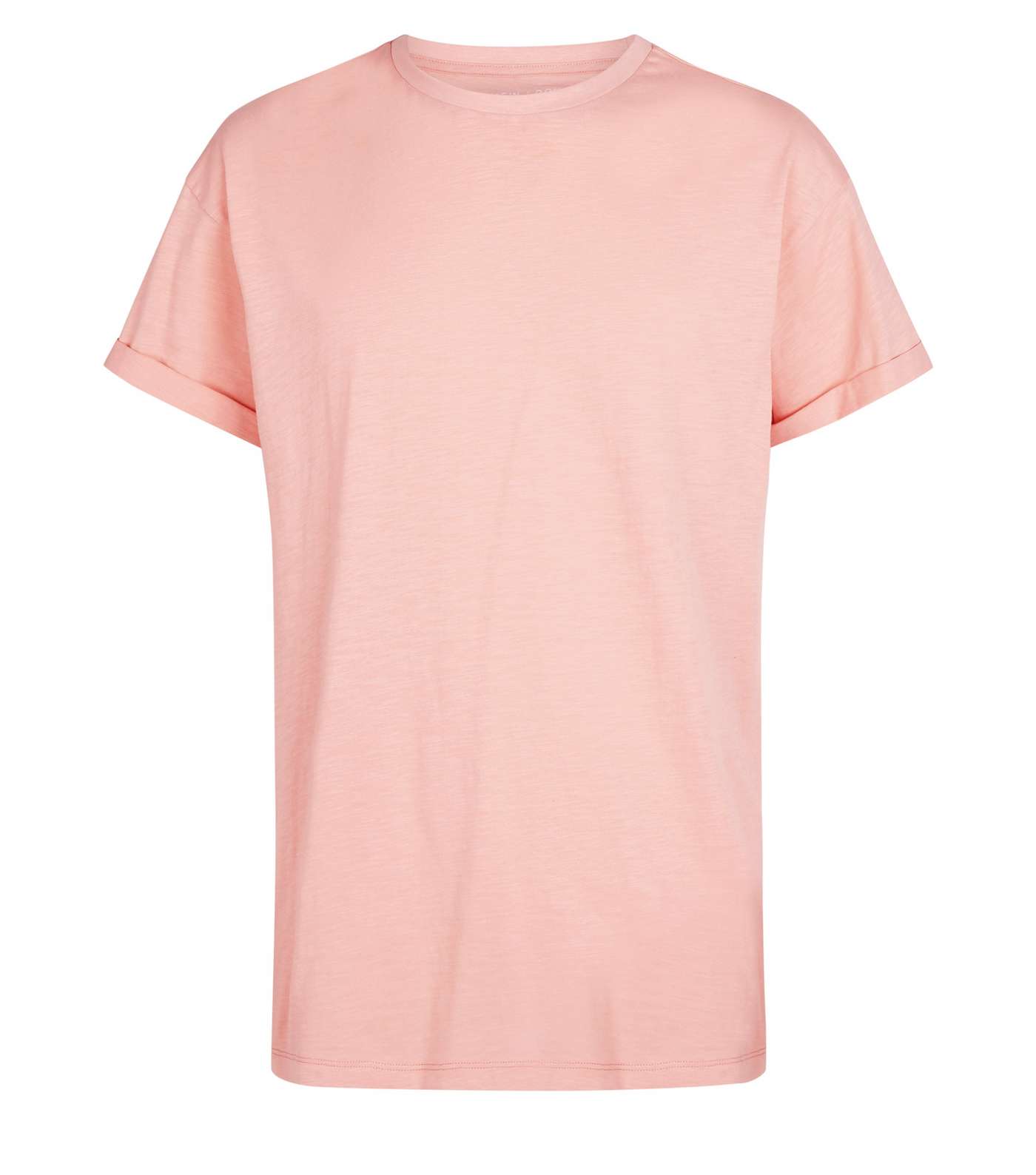 Coral Rolled Sleeve T-Shirt Image 4