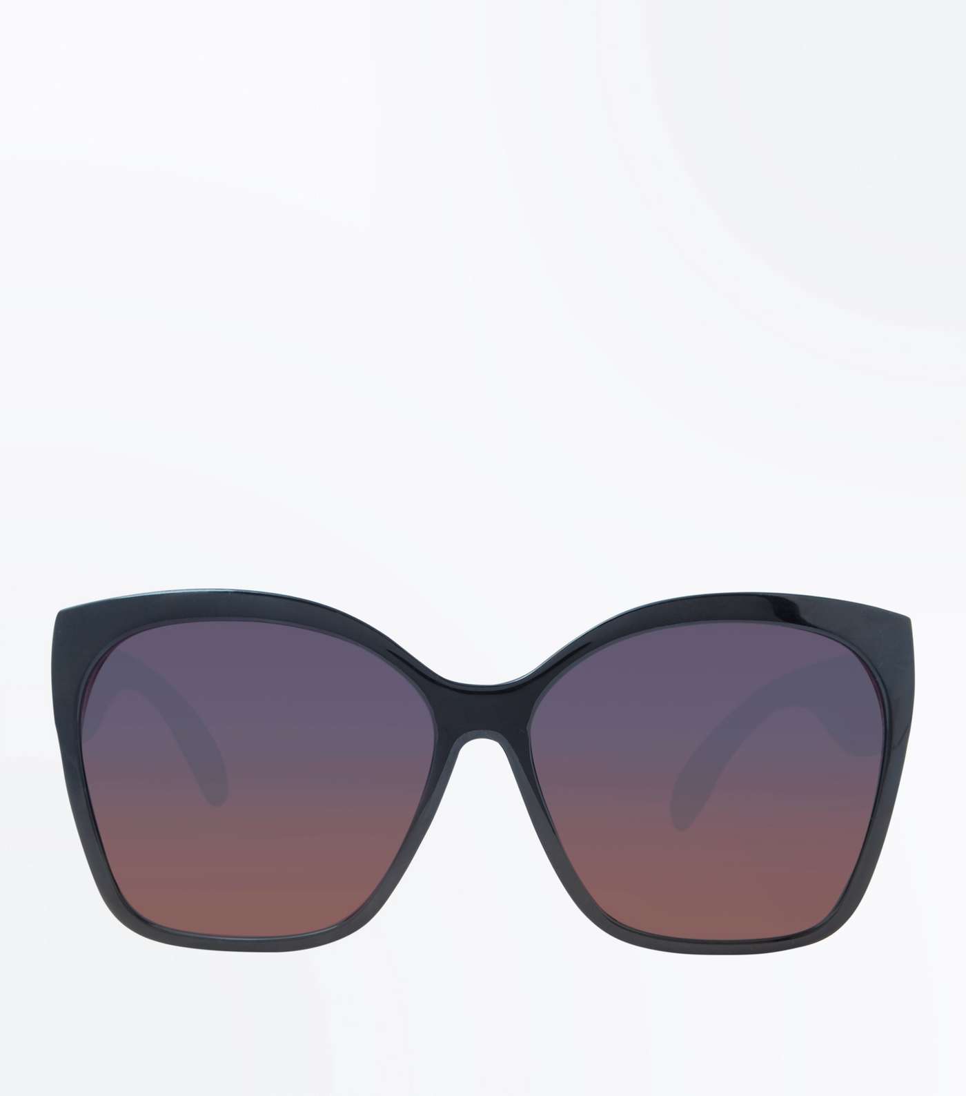 Black Square Oversized Sunglasses Image 3