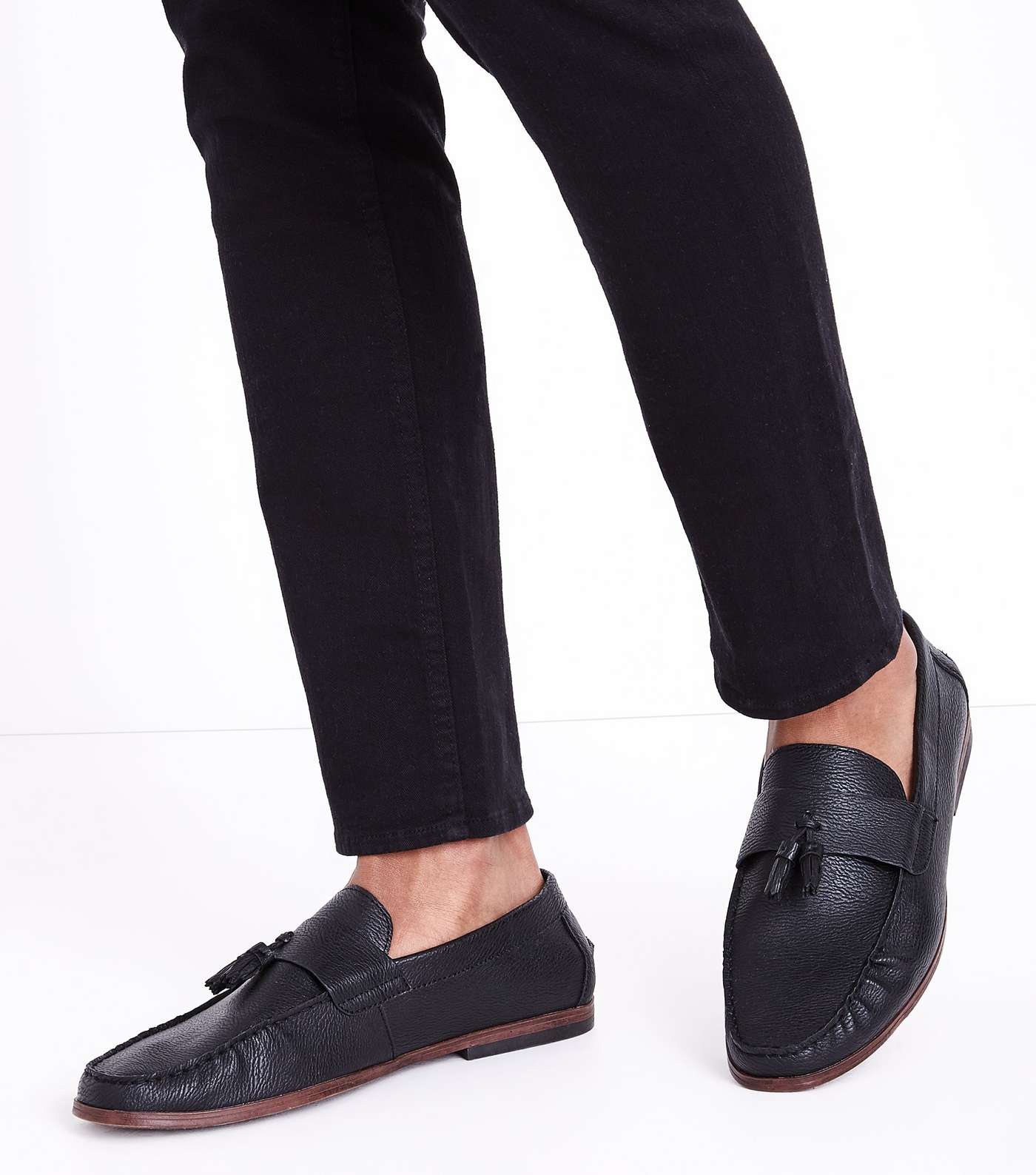 Black Tassel Loafers Image 2