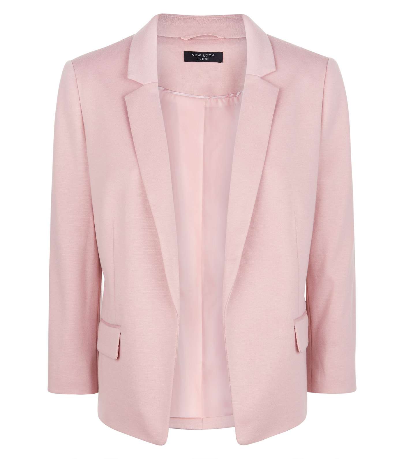 Petite Pale Pink Cropped Blazer Image 4