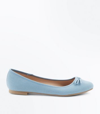 light blue ballet pumps