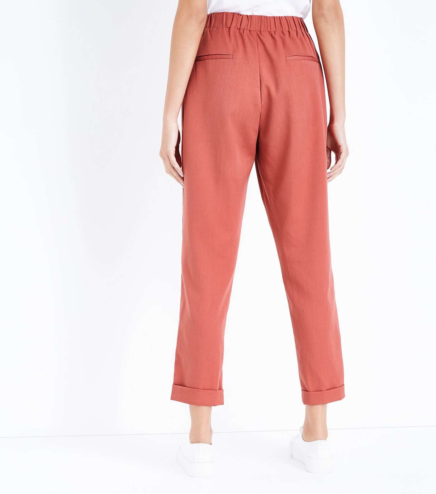 Mid Pink Side Stripe Tapered Trousers Image 3
