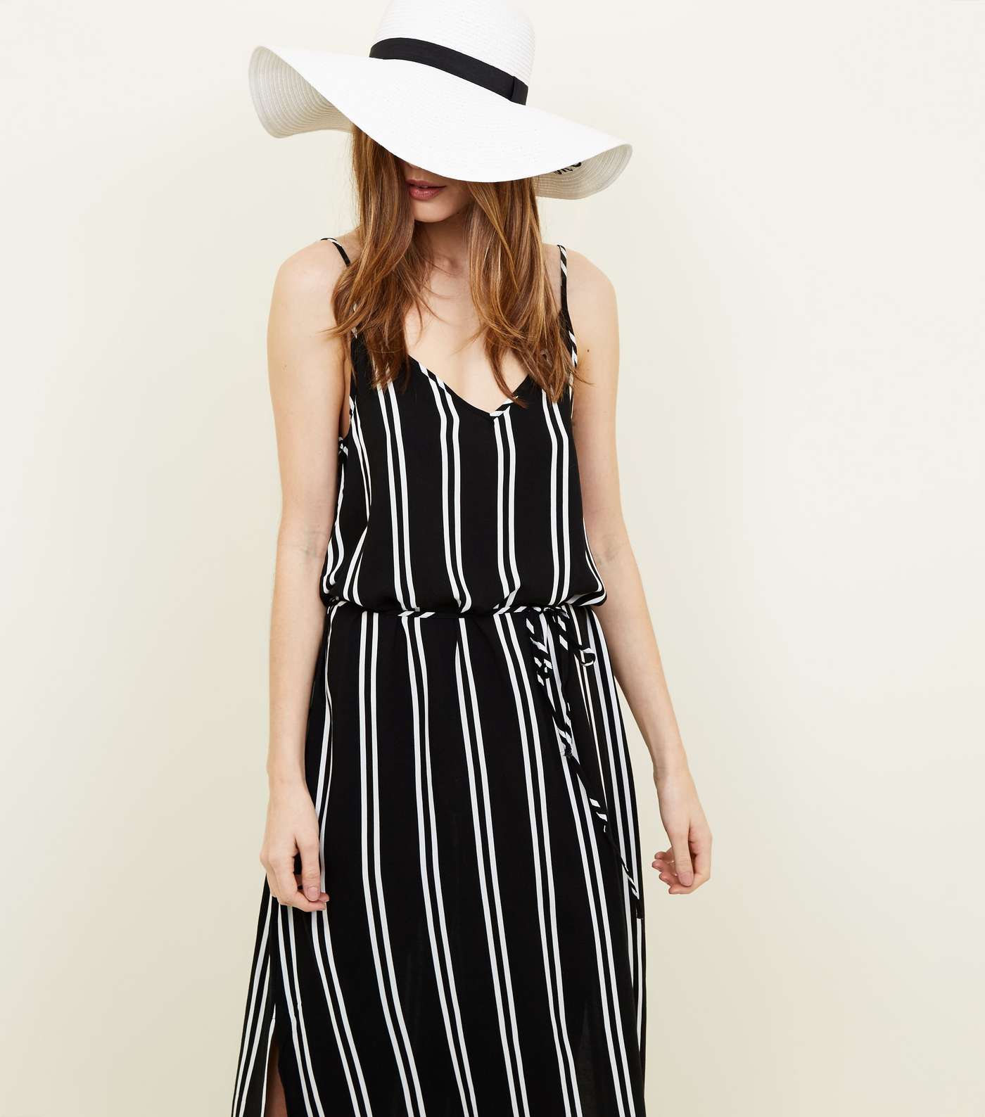 JDY Black Stripe Maxi Dress  Image 4