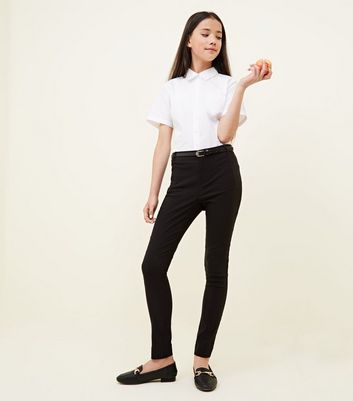 skinny leg school trousers