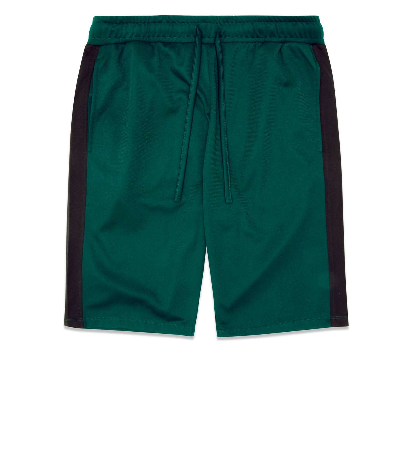 Dark Green Side Stripe Tricot Shorts Image 4