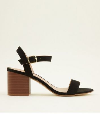 wood block heel sandals