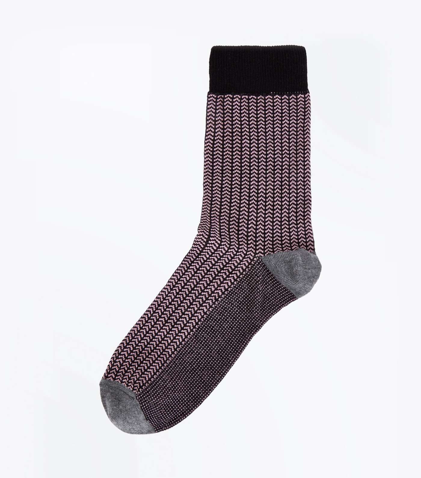 Pink Herringbone Socks