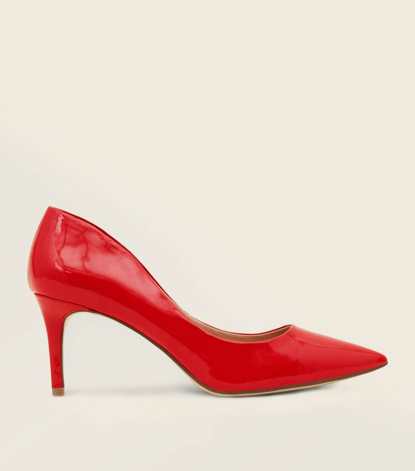 Red Patent Pointed Courts