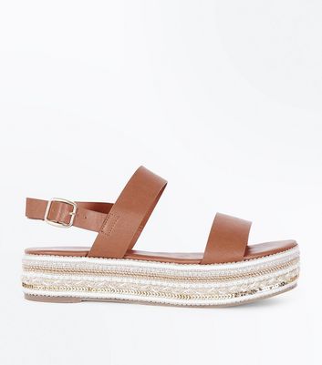 tan espadrille flatform sandals