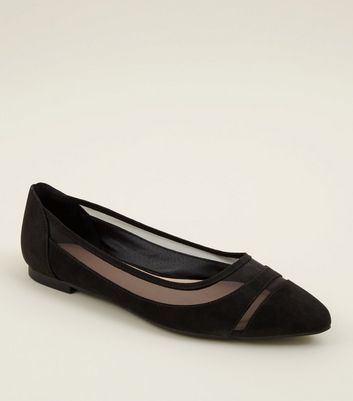 mesh ballet pumps