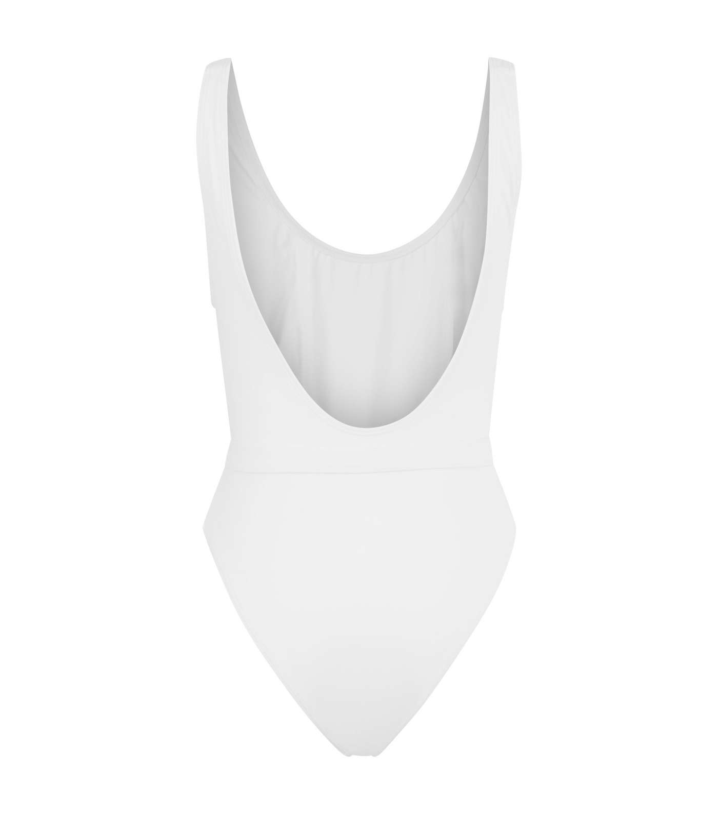 White Belted Hardware Swimsuit  Image 4