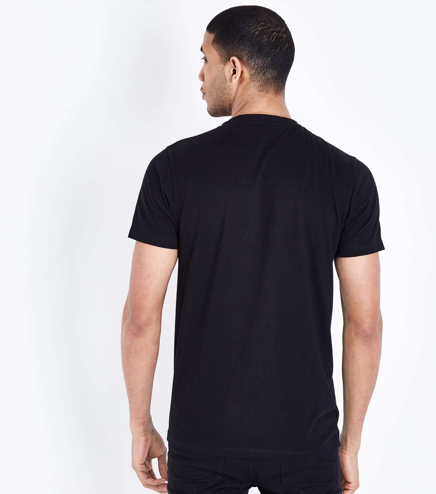 Black Miami Palm Printed T-Shirt Image 3