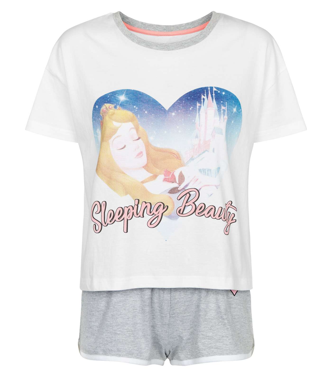 White Disney Sleeping Beauty Pyjama Set Image 4
